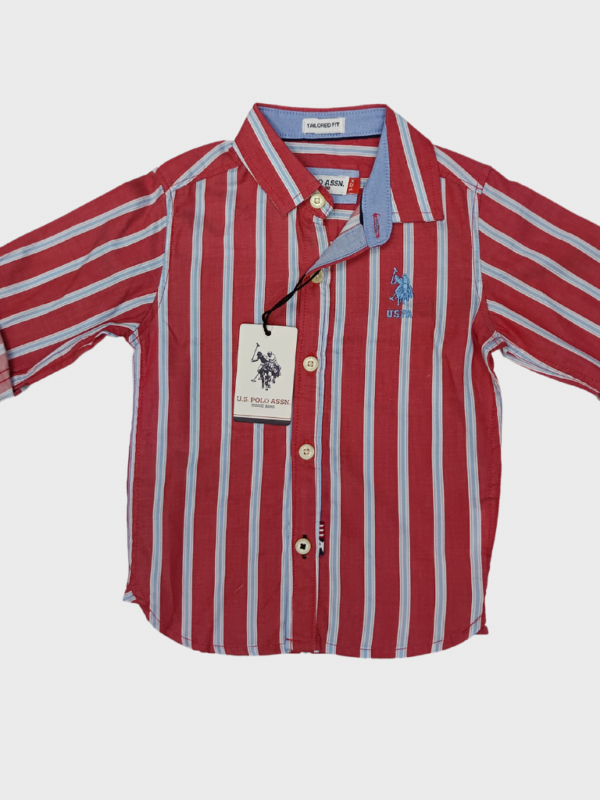 Us Polo Red Stripe Shirt